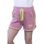 Toontoy Kız Çocuk Beli Lastikli İki Yanı Cepli Nakışlı Şort Gül Kurusu 4 YAŞ