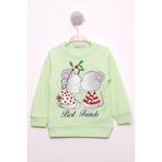 TOONTOY Kız Çocuk Best Friend Baskılı Pamuklu Sweatshirt, 2 YAŞ, 16105-, Pembe, kız-çocuk