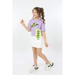 TOONTOY Kız Çocuk Better Baskılı Tişört 10-11 Yaş, 10-11 Yaş, 22145, Lila, Kız çocuk