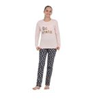 TOONTOY Kız Çocuk Big Dream Baskılı Pijama Takım, 13-14 Yaş, 24895, Pudra, kız-çocuk