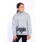 Toontoy Kız Çocuk Bol Yaka Reklektörlü Kanguru Cepli Sweatshirt Yeşil 6-7 YAŞ