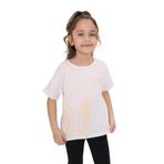 Toontoy Kız Çocuk Bunny Baskılı Tişört Ekru 3 YAŞ