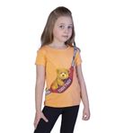Toontoy Kız Çocuk Çanta Baskılı Tişört Turuncu 6 YAŞ