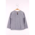 TOONTOY Kız Çocuk Çanta Nakışlı Sweatshirt, 2 YAŞ, 16127-, Antrasit, kız-çocuk