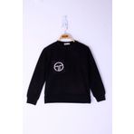 Toontoy Kız Çocuk Cebi Arma Baskılı Sweatshirt - 10 Yaş - Siyah
