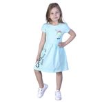Toontoy Kız Çocuk Cebi Meow Nakışlı Taş İşlemeli Baskılı Elbise Mint Yeşili 1 YAŞ