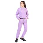 TOONTOY Kız Çocuk Cepli Armalı Eşofman Takım, 6-7 Yaş, 6-7 Yaş, 22136, Lila, kız-çocuk