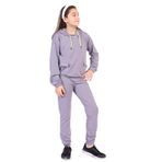 TOONTOY Kız Çocuk Cepli Armalı Eşofman Takım 8-9 Yaş, 8-9 Yaş, 22136, Gri, kız-çocuk