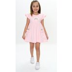 Toontoy Kız Çocuk Cepli Çiçek Baskılı Elbise