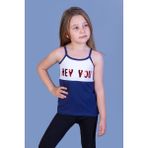 Toontoy Kız Çocuk Çevirmeli Pullu Atlet - 5 Yaş - Lacivert