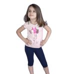 Toontoy Kız Çocuk Çevirmeli Pullu Takım Kahverengi 3 YAŞ