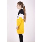 Toontoy Kız Çocuk Chic Baskılı Kapşonlu Elbise