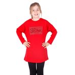 TOONTOY Kız Çocuk Chic Yazılı Taş İşlemeli Tişört 10 Yaş, 10 Yaş, 16134-, Kırmızı, Kız Çocuklar