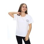 Toontoy Kız Çocuk Çiçek Ve You Look Baskılı Tişört Ekru 8-9 YAŞ