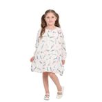 TOONTOY Kız Çocuk Çiçekli Volanlı Elbise, 6 Yaş, 24816, Somon, Kız Çocuklar