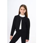 Toontoy Kız Çocuk Çıt Çıt Detaylı Okul Hırka Siyah 8-9 YAŞ