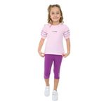 Toontoy Kız Çocuk Colorful Nakışlı Kaprili Takım Açık Pembe 5 YAŞ