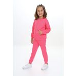 Toontoy Kız Çocuk Damla Nakışlı Eşofman Takım Fuşya 3 YAŞ