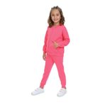Toontoy Kız Çocuk Damla Nakışlı Eşofman Takım Fuşya 4 YAŞ
