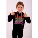 Toontoy Kız Çocuk Dance Baskılı Kapüşonlu Sweatshirt