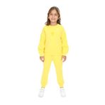 Toontoy Kız Çocuk Deniz Kabuğu Nakışlı Eşofman Takım Koyu Sarı 5 YAŞ