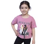Toontoy Kız Çocuk Dijital Baskılı Arkası Detaylı Tişört Gül Kurusu 8 YAŞ