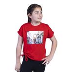 Toontoy Kız Çocuk Dijital Baskılı Tişört Kırmızı 12 YAŞ