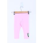 Toontoy Kız Çocuk Dino Nakışlı Tayt - 6 Ay - Açık Pembe