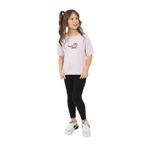 Toontoy Kız Çocuk Dreamy Garden Nakışlı Tişört Açık Lila 8-9 YAŞ