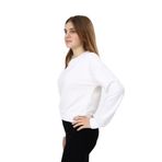 Toontoy Kız Çocuk Düşük Omuz Gazeli Okul Sweatshirt Ekru 6-7 YAŞ