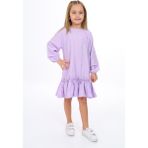 Toontoy Kız Çocuk Elbise - 7 Yaş - Lila