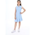 Toontoy Kız Çocuk Elbise - 8 - 9 Yaş - Mavi