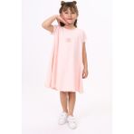 Toontoy Kız Çocuk Elbise Pudra 4 YAŞ