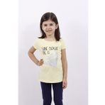 Toontoy Kız Çocuk Elmas Taş Nakışlı Tişört