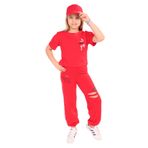 Toontoy Kız Çocuk Enjoy Yes Baskılı Eşofman Takım - 6 - 7 Yaş - Kırmızı