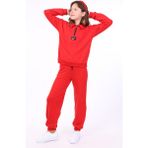 Toontoy Kız Çocuk Eşofman Takım Kırmızı 8-9 YAŞ