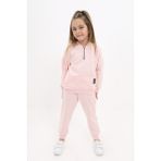 Toontoy Kız Çocuk Eşofman Takım - Pudra - 4 Yaş