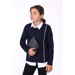 Toontoy Kız Çocuk Fermuar Detaylı Baskılı Sweatshirt