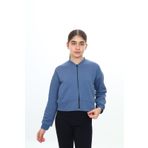 Toontoy Kız Çocuk Fermuarlı Hırka İndigo 13-14 YAŞ