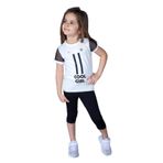 TOONTOY Kız Çocuk File Detaylı Taytlı Takım, 8 Yaş, 10933-, Ekru, kız-çocuk