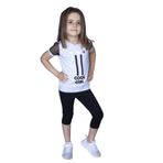Toontoy Kız Çocuk File Detaylı Taytlı Takım Gri Melanj 5 YAŞ