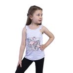 Toontoy Kız Çocuk Fırfır Detaylı Flamingo Kabartma Baskılı Atlet - 3 Yaş - Gri Melanj