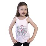 Toontoy Kız Çocuk Fırfır Detaylı Flamingo Kabartma Baskılı Atlet Pudra 5 YAŞ