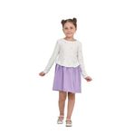TOONTOY Kız Çocuk Fiyonk Baskılı Elbise, 6 Yaş, 24807, Lila, Kız Çocuklar