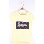 Toontoy Kız Çocuk Flamingo Baskılı T-Shirt - 8 Yaş - Sarı