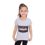 TOONTOY Kız Çocuk Flamingo Baskılı Tişört Gri Melanj 8 Yaş, 8 Yaş, 11007-, Gri Melanj, Kız çocuk