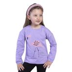 Toontoy Kız Çocuk Flamingo Baskılı Tişört Lila 3 YAŞ