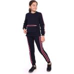 Toontoy Kız Çocuk Garni Detaylı Eşofman Takım Lacivert 12-13 YAŞ