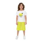 Toontoy Kız Çocuk Garni Kalp Baskılı Kaprili Takım Açık Yeşil 6 YAŞ