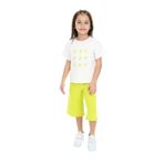 Toontoy Kız Çocuk Garnili Heart Baskılı Kaprili Takım Açık Yeşil 6 YAŞ